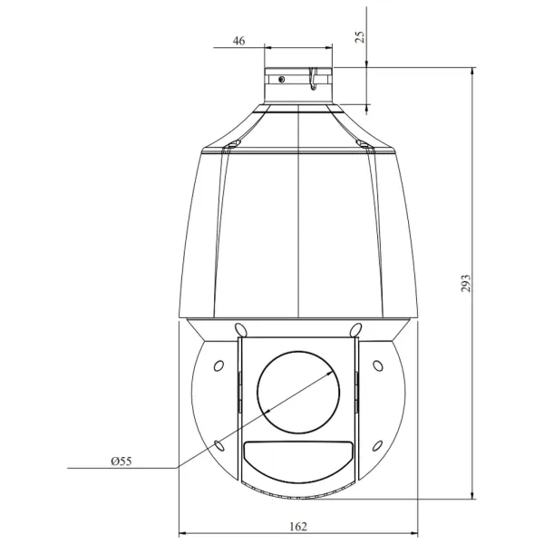 PTZ-видеокамера 2Мп RVi-2NCZ24716 (5-80) скоростная поворотная с обогревателем