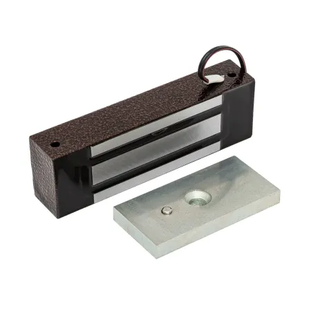 Электромагнитный замок AccordTec ML-300KB с уголком, коричневый