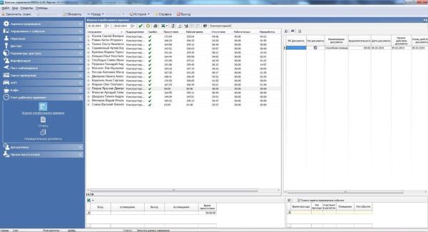 Модуль ПО Учет рабочего времени PERCo-SM07
