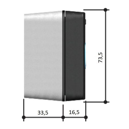 Ключ-выключатель Came SELC1FDG накладной, с синей подсветкой (806SL-0010)