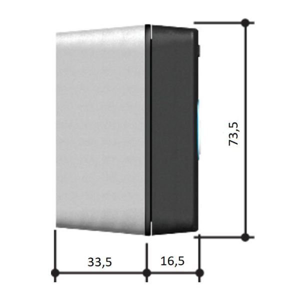 Ключ-выключатель Came SELC1FDG накладной, с синей подсветкой (806SL-0010)