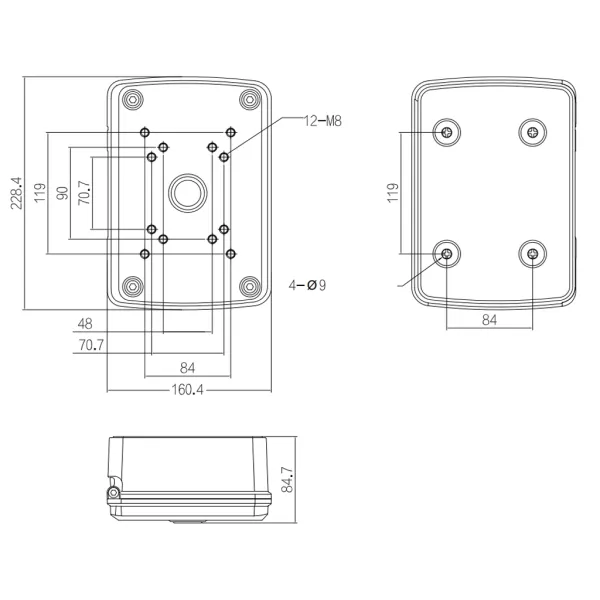 Монтажная коробка Dahua DH-PFA126