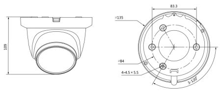 HD-CVI видеокамера уличная 5Мп Dahua DH-HAC-HDW1500TMQP-Z-A-S2