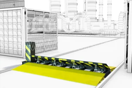 Дорожный блокиратор ЦеСИС ПРЕПОНА-П РЗ.1607.10.000 с аппарелями, ручной