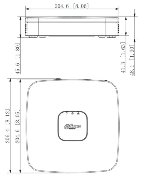 IP-видеорегистратор 8-канальный 4K Smart 1U WizSense Dahua DHI-NVR2108-I