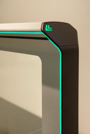 Распашной двухпроходной турникет Magnetic mWing с закаленными створками 900 мм