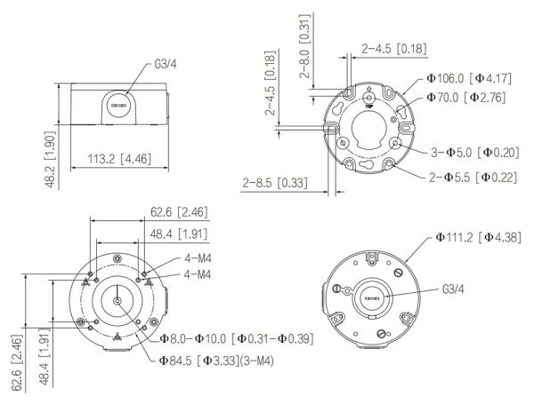 Монтажная коробка Dahua DH-PFA3310R