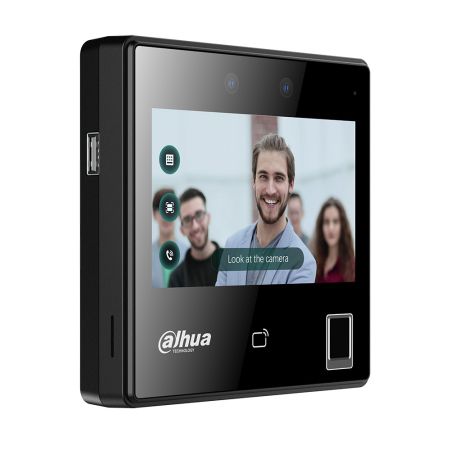 Биометрический терминал доступа AI Dahua DHI-ASI3214A-W с распознаванием лиц, отпечатков и Mifare карт