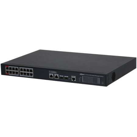 PoE-коммутатор 16-портовый Dahua DH-S4220-16GT-240, гигабитный, управляемый