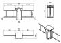 Турникет-калитка двухпроходная моторизованная Came SALOON 605 для маломобильных граждан