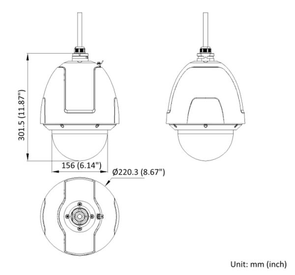Скоростная поворотная уличная IP-камера 2Мп HikVision DS-2DF5225X-AEL(T5) с 25x оптическим зуммом