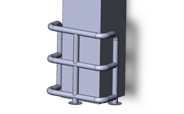 Колесоотбойник для защиты углов КО-76.10.000 СБ