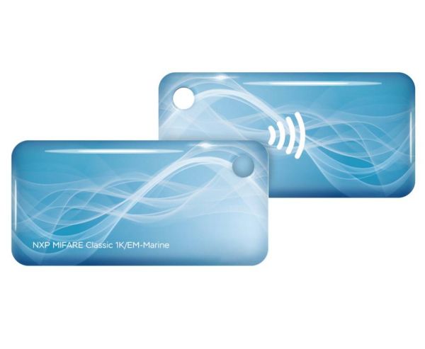 Брелок комбинированный EM-Marine + Mifare Plus X 2K, UID 4/7 byte