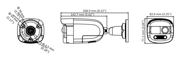 Уличная HD-TVI видеокамера 2Мп HikVision ColorVu DS-2CE12DFT-PIRXOF28 (2.8 мм) с сиреной, строблампой и PIR-датчиком