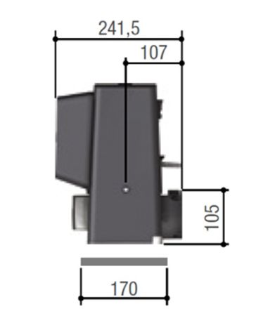 Комплект автоматики Came BX708AGS combo KIT для откатных ворот (BX708 KIT)