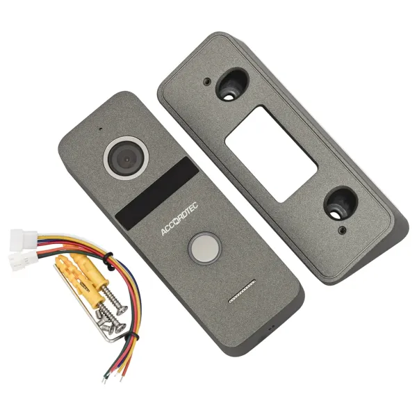 Вызывная панель AccordTec AT-VD A309H GR темно-серый, с видеокамерой