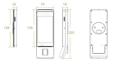 Биометрический терминал учета рабочего времени ZKTeco Horus E1-FP (ID)