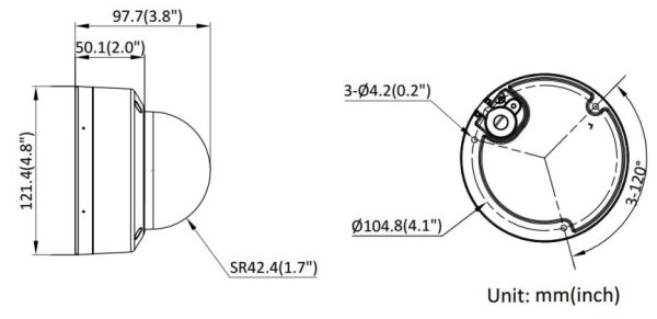 Антивандальная IP-камера 2Мп HiWatch DS-I252M(B) (2.8 мм) с гибридной Smart-подсветкой и встроенным микрофоном