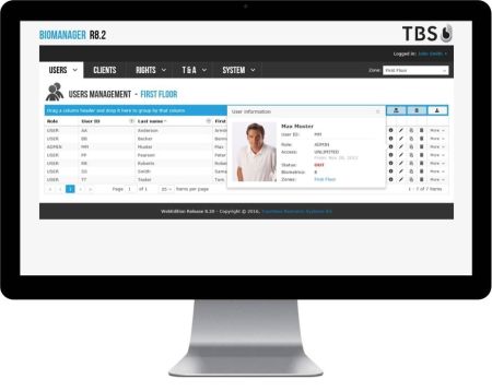 Программное обеспечение TBS BioAdmin Basic на одну зону доступа