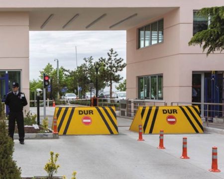 Блокиратор дорожный гидравлический RRB 600 (RRB-35F60) усиленный K8, длина 3500 мм