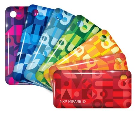 Бесконтактный брелок Mifare ID Standard (голубой)