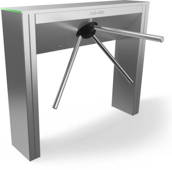 Турникет-трипод тумбовый AR-GO TRT 14-01G из нержавеющей стали с штангами Антипаника