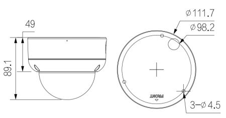 IP-видеокамера уличная 4Мп Dahua DH-IPC-HDBW3441EP-AS-0280B-S2