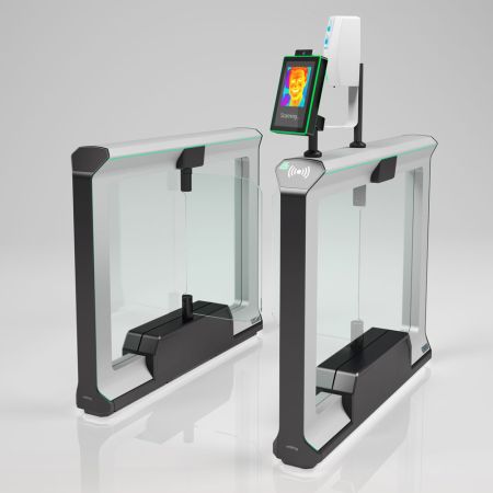 Распашной турникет Magnetic mWing с закаленными створками 900 мм