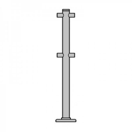 Стойка ограждения ОБ1/2-2-180 ХРОМ