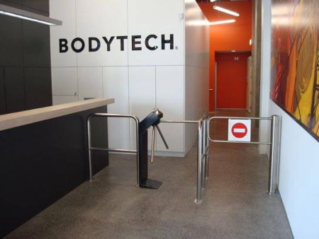 Турникет-трипод PERCo-TTR-04.1R из окрашенной стали, светло-бежевый (с планками Антипаника)