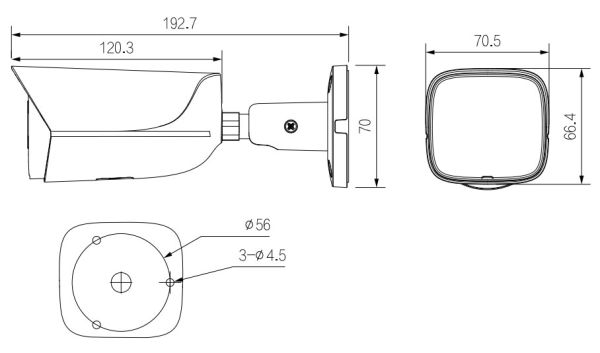 IP-видеокамера уличная 4Мп Dahua DH-IPC-HFW3441EP-S-0280B-S2