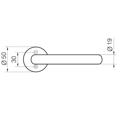 Ручка дверная Abloy Inoxi 3-19/032 EXIT для аварийных выходов