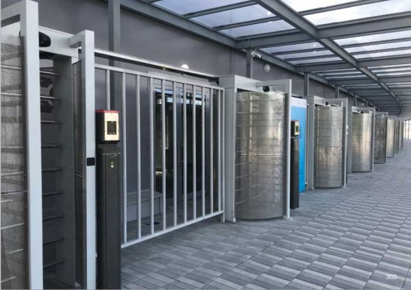 Турникет полноростовой двухпроходной Came Guardian PSGD4, уличный, из окрашенной стали