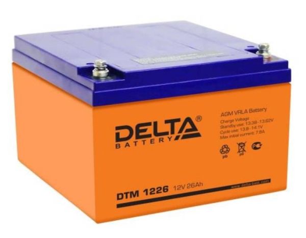Аккумулятор DTM 1226 (12В 26 Ач)