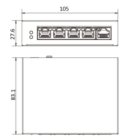 Неуправляемый 4-портовый PoE коммутатор HikVision DS-3E0505P-E/M Неуправляемый 4-портовый PoE коммутатор HikVision DS-3E0505P-E/M