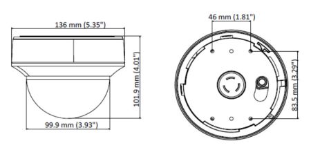 Купольная 5Мп HD-TVI видеокамера HiWatch DS-T507(С) (2.7-13.5 мм)