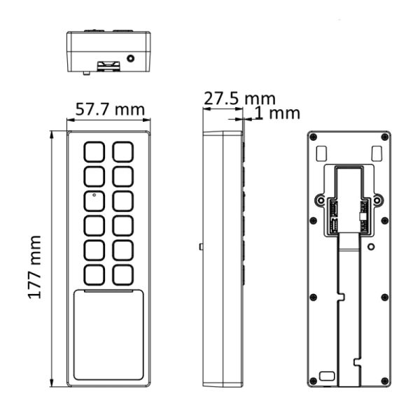 Терминал доступа HikVision DS-K1T805MBWX со считывателем Mifare, Wi-Fi и Bluetooth