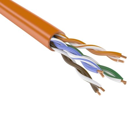 Кабель витая пара неэкранированный U/UTP ЛЮ-КСС-5e.4.10ВН.12Б3, внутренний