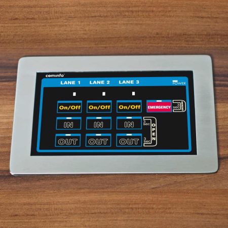 Панель управления доступом Cominfo Touch Panel/Desk 3L+E, врезная Панель управления доступом Cominfo Touch Panel/Desk 3L+E, врезная