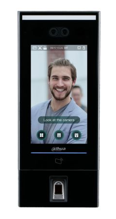 Биометрический терминал доступа AI Dahua DHI-ASI7214X с распознаванием лиц, отпечатков и УРВ