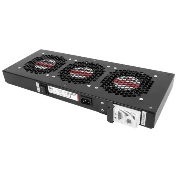 Модуль вентиляторный Rem R-FAN-3T-9005, 230V, 3 вентилятора, 130 дБ, черный