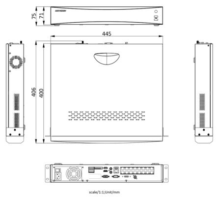 32-канальный сетевой PoE-видеорегистратор HikVision DS-7732NXI-I4/16P/S(C) с AcuSense