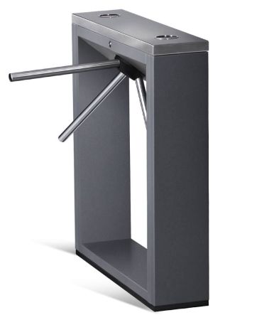 Турникет-трипод тумбовый PERCo-TTD-03.2G из окрашенной стали, темно-серый (с планками Антипаника)