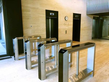 Распашной двухпроходной турникет Gotschlich Axioma DF VIP 1025H со сканером штрих-кода