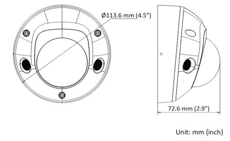 Миникупольная IP-видеокамера 8Мп HikVision DS-2CD2583G2-IS (4 мм) с технологией AcuSense