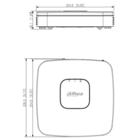 IP-видеорегистратор PoE 4-канальный Dahua DHI-NVR2104-P-S3