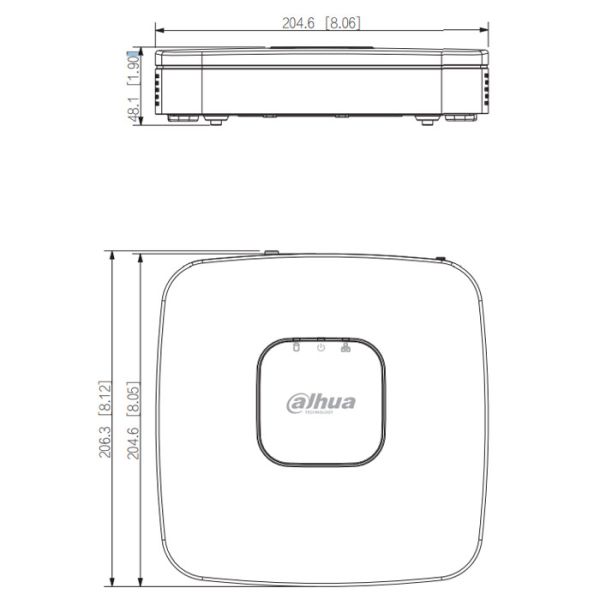 IP-видеорегистратор PoE 4-канальный Dahua DHI-NVR2104-P-S3
