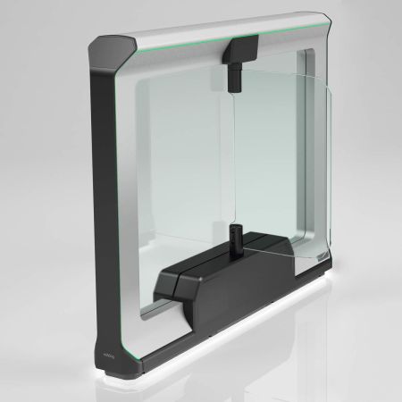 Распашной двухпроходной турникет Magnetic mWing с закаленными створками 900 мм