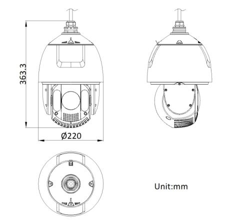 Скоростная поворотная IP-камера 4Мп HikVision DS-2DE7A432IW-AEB(T5) с 32x оптическим зумом