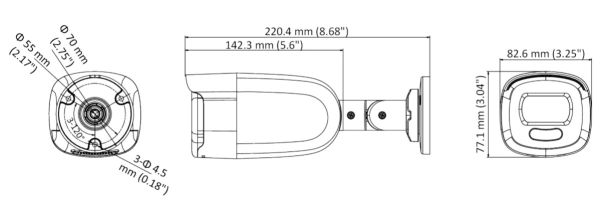 Уличная HD-TVI видеокамера 5Мп ColorVu HikVision DS-2CE12HFT-F (6 мм) с LED подсветкой до 40 м